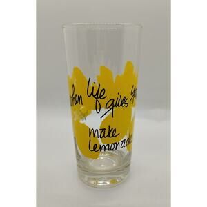 BANCROFT 1979 "When Life Gives You Lemons" Glass - Tumbler - 6.5" Tall - Vintage